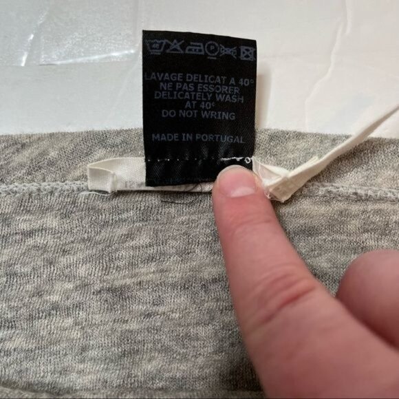 Isabel Marant etoile gray twist pencil skirt designer career office XS - Picture 8 of 9